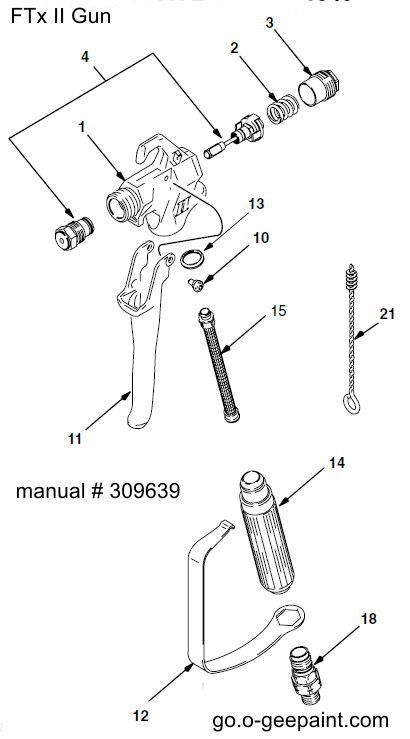 ftx ii gun parts diagram