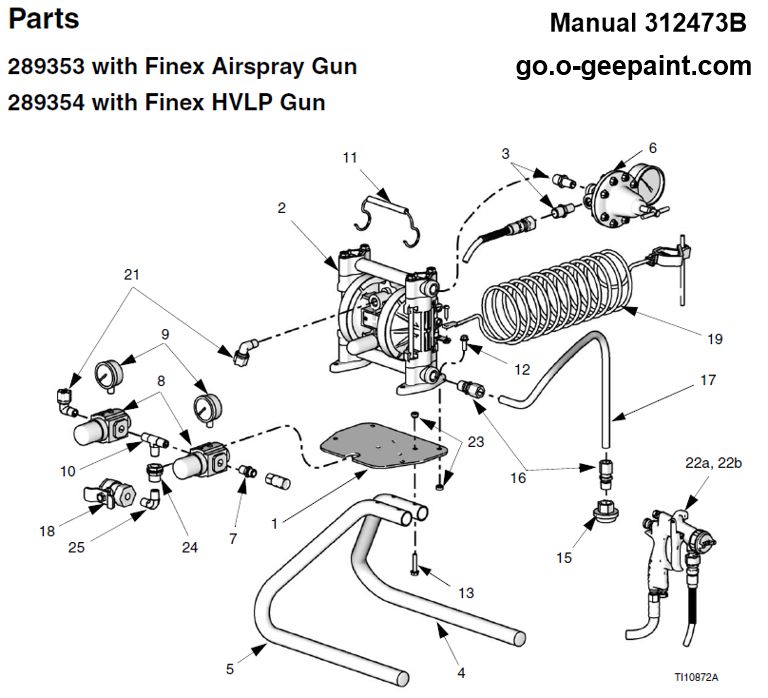 Finex Airspray Guns Parts