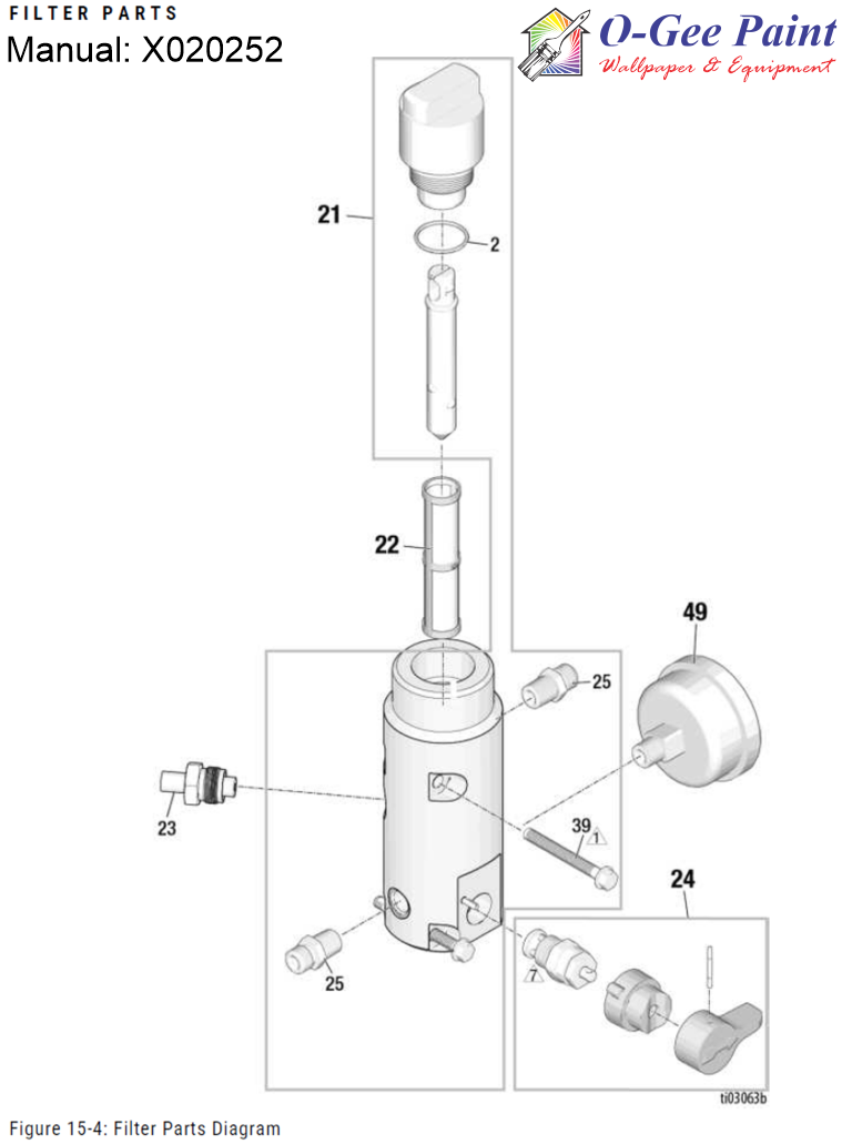 graco Ultra 395 and 450 filter assembly parts