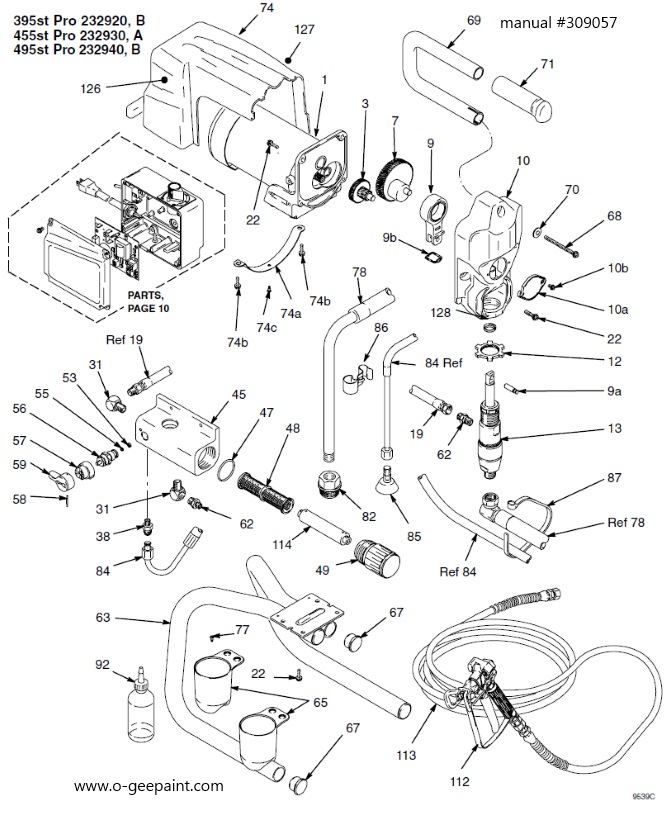 395_and_455_stpro_stand_model_parts_breakdown