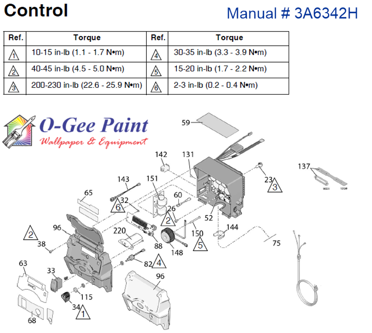 Graco Ultramax ii sprayers control box parts