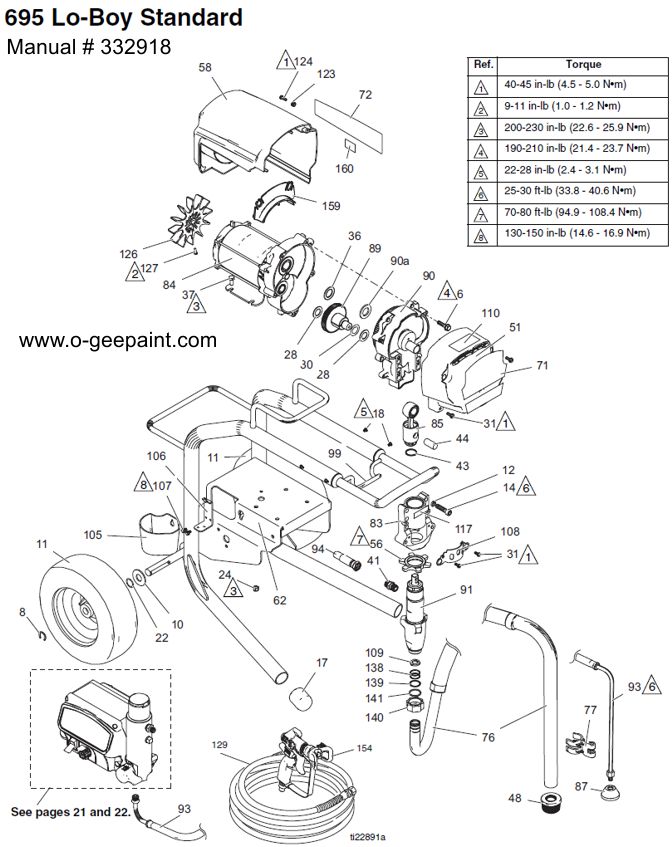 Graco_ProContractor_695_Lo-Boy_airless_sprayer_parts_breakdown