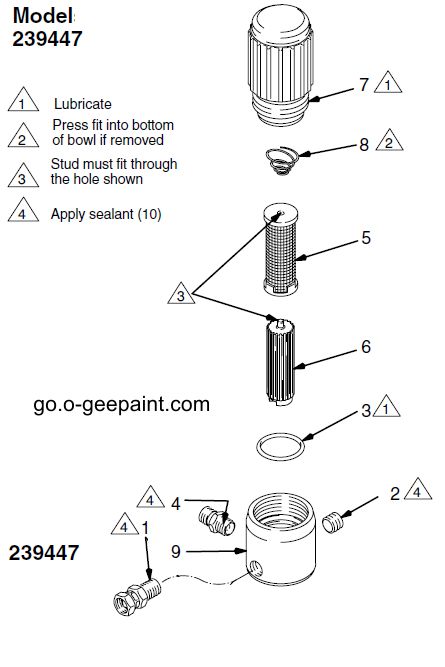 filter bowl assembly parts