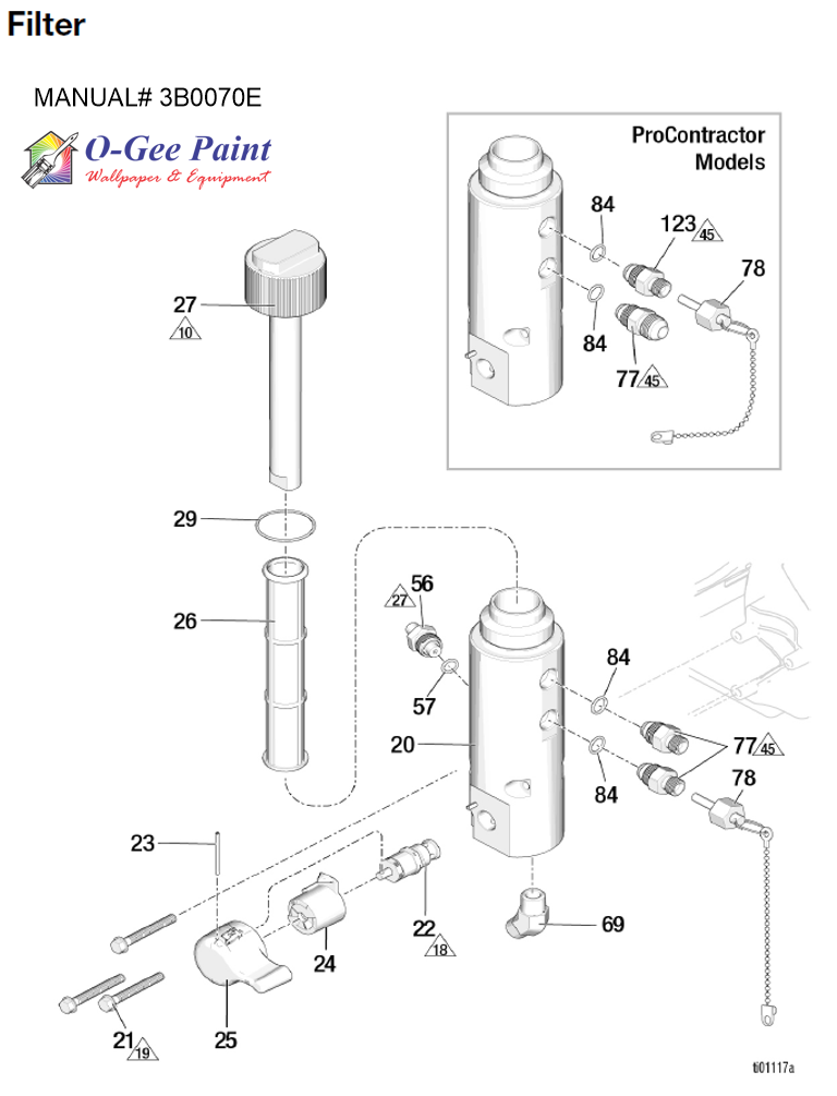 Graco airless sprayer xt filter parts breakdown