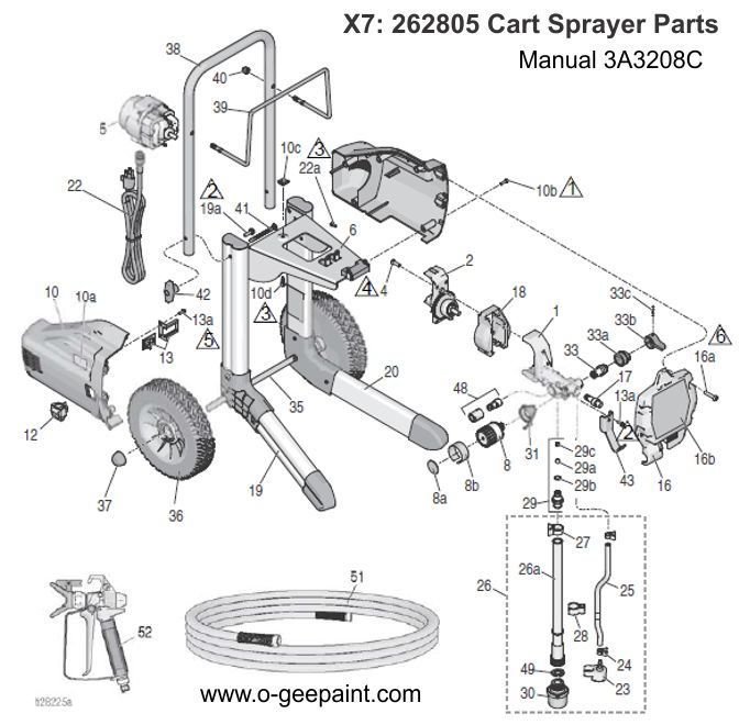 Magnum X7 262805 cart parts