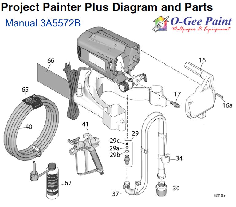 Graco project painter plus parts airless sprayer parts Sprayer