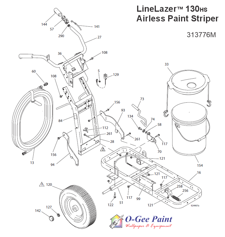 Graco Linelazer iv 130HS cart parts