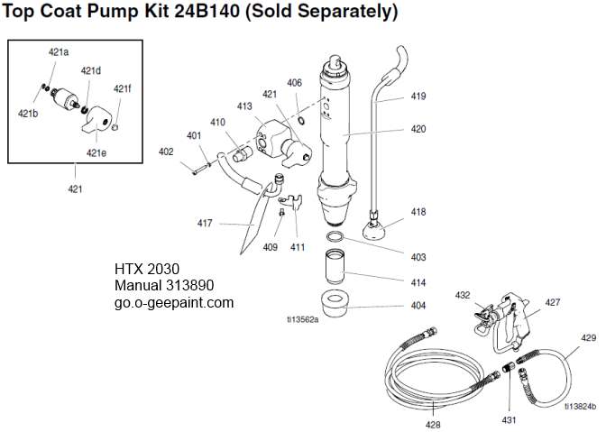 top coat pump kit 24b140