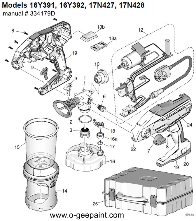 Graco STX Parts Breakdown 234126
