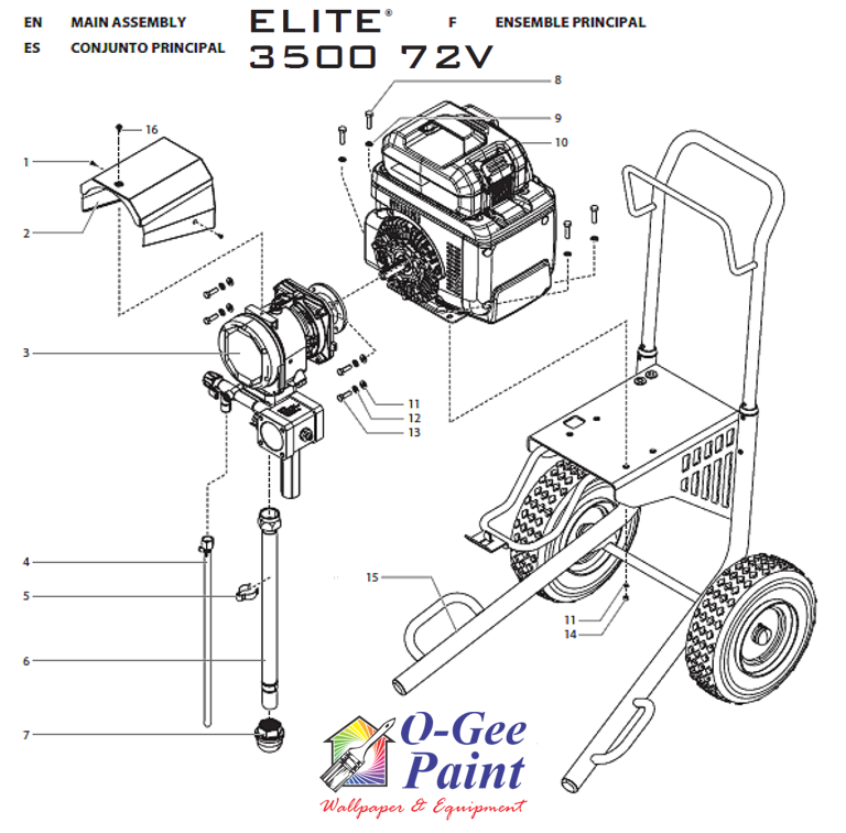 Titan Elite 3500 72v main assembly
