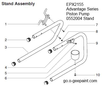 epx2155 stand assembly parts diagram