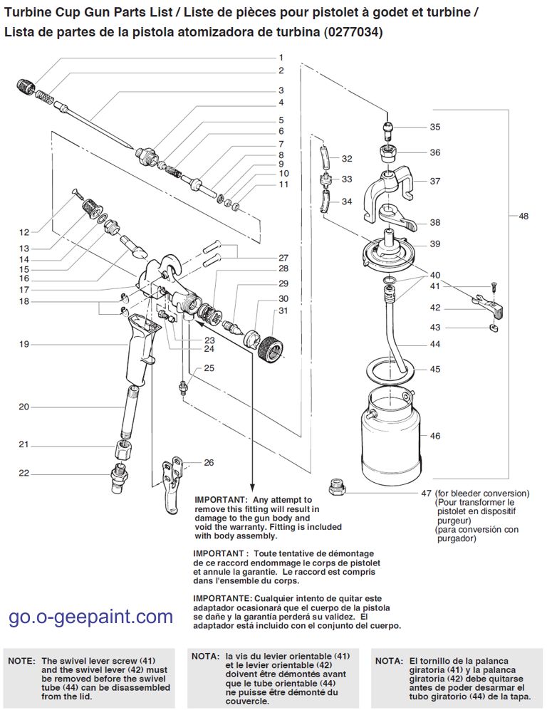 titan capspray maxum ii hvlp spray gun parts diagram