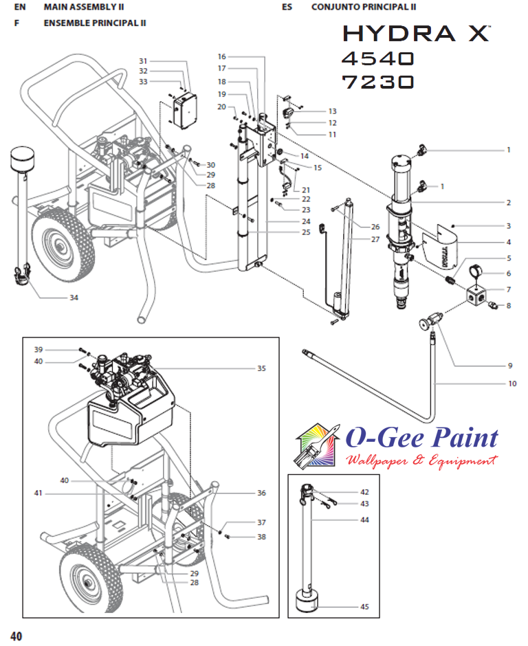 Hydra X main assembly