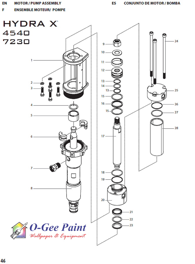 Hydra X motor assembly