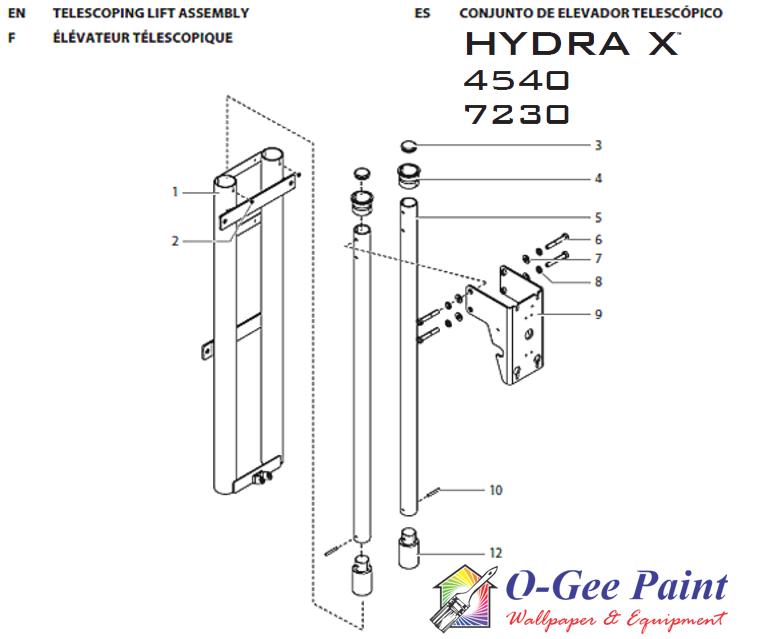 Hydra X lifting assembly