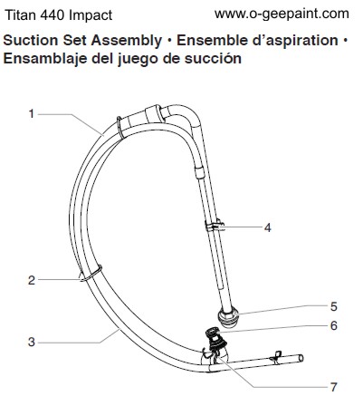 titan 440 suction set parts