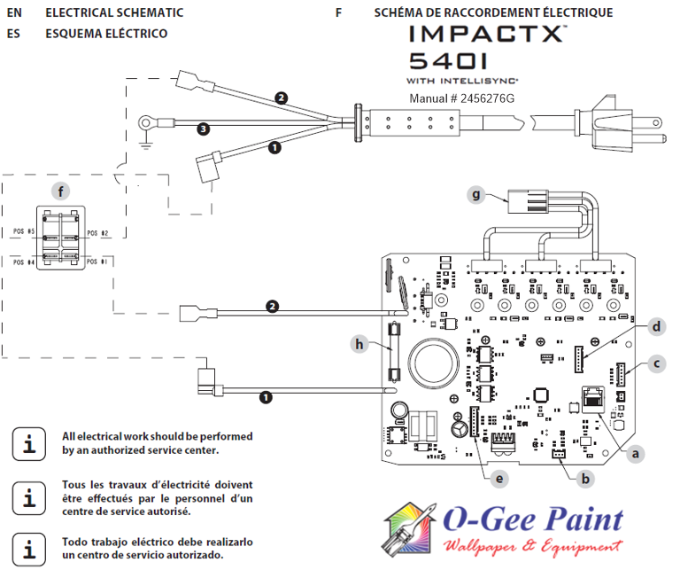 Titan Impact X 540 electric schematic and parts