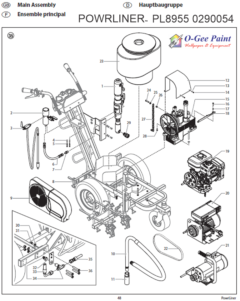 spraytech ep2205  parts