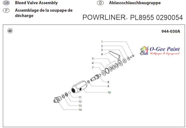 powrLiner 8955 parts bleed valve assembly