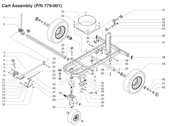 Titan Powrliner 4900 cart assy