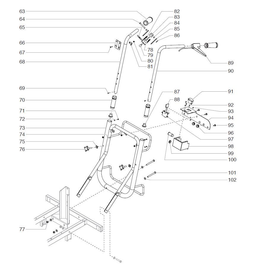 Titan Powrliner 4900 handle assy