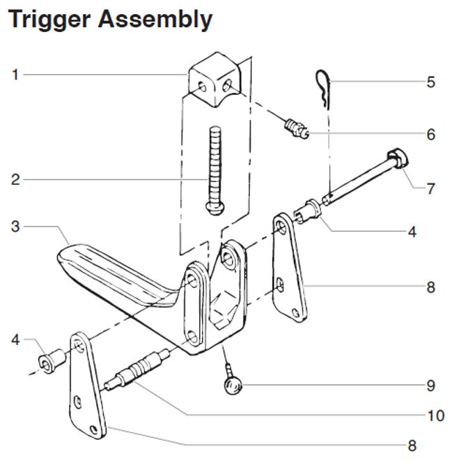 Titan Powrliner 4900 trigger assy