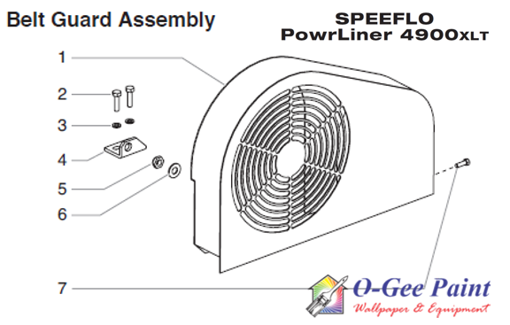 powrLiner 4900xlt belt guard parts