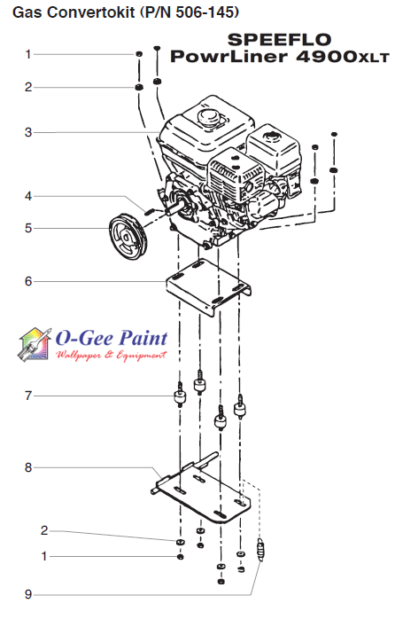 powrLiner 4900xlt gas convertokit parts