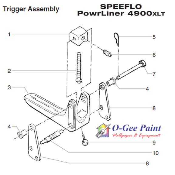 powrLiner 4900xlt trigger assembly parts