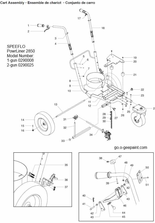 powerliner 2850 cart parts and pieces