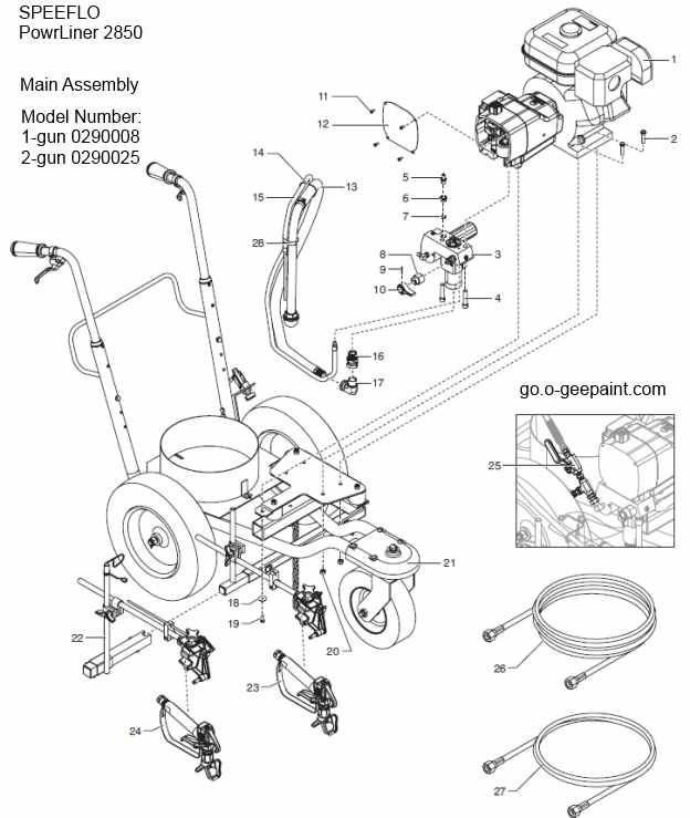 Titan speeflo powrliner 2850 main assembly breakdown