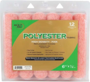 6.5 X 1/2 PINK POLY MINI 6 PK*