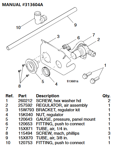 REGULATOR KIT 257164