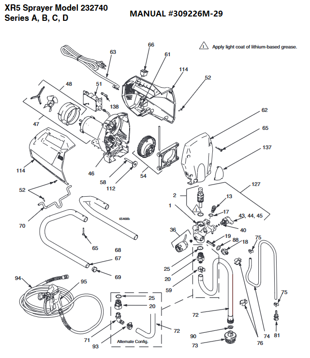 XR5 SPRAYER MODEL 232740