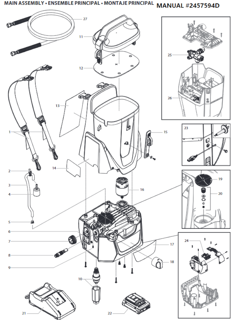 IMPACT X 120 MAIN ASSEMBLY