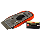 DELUXE WINDOW SCRAPER & 5 BLADES