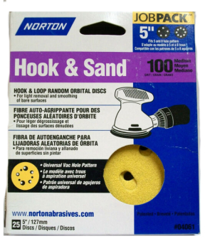 5"X5 & 8 HOLE UVH DISC P100 25PK