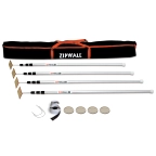 ZIPWALL 4  12' POLE KIT / CASE