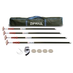 ZIPWALL 4  10' POLE KIT / CASE