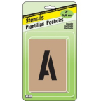 NUMBER & LETTER STENCILS 2"  I