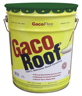 GACO SILICONE ROOF 5 GAL - GREEN