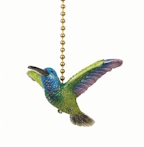 HUMMINGBIRD GARDEN FAN PULL