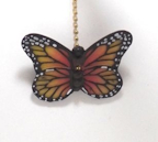 BUTTERFLY YELLOW/PINK FAN PULL