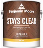 STAYS CLEAR ACRYLIC POLY FLAT