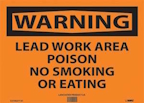LEAD AREA WARNING SIGN 10X14