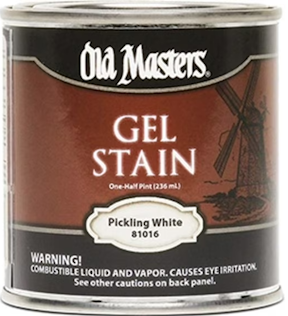 GEL STAIN PICKLING WHITE 1/2 PT