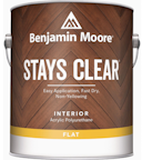 STAYS CLEAR ACRYLIC POLY FLAT