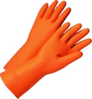 ORANGE FLOCK STRIPPING GLOVES