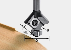 3 MM RADIUS ROUTER BIT