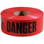 RED DANGER TAPE&nbsp;&nbsp;3"X1000'